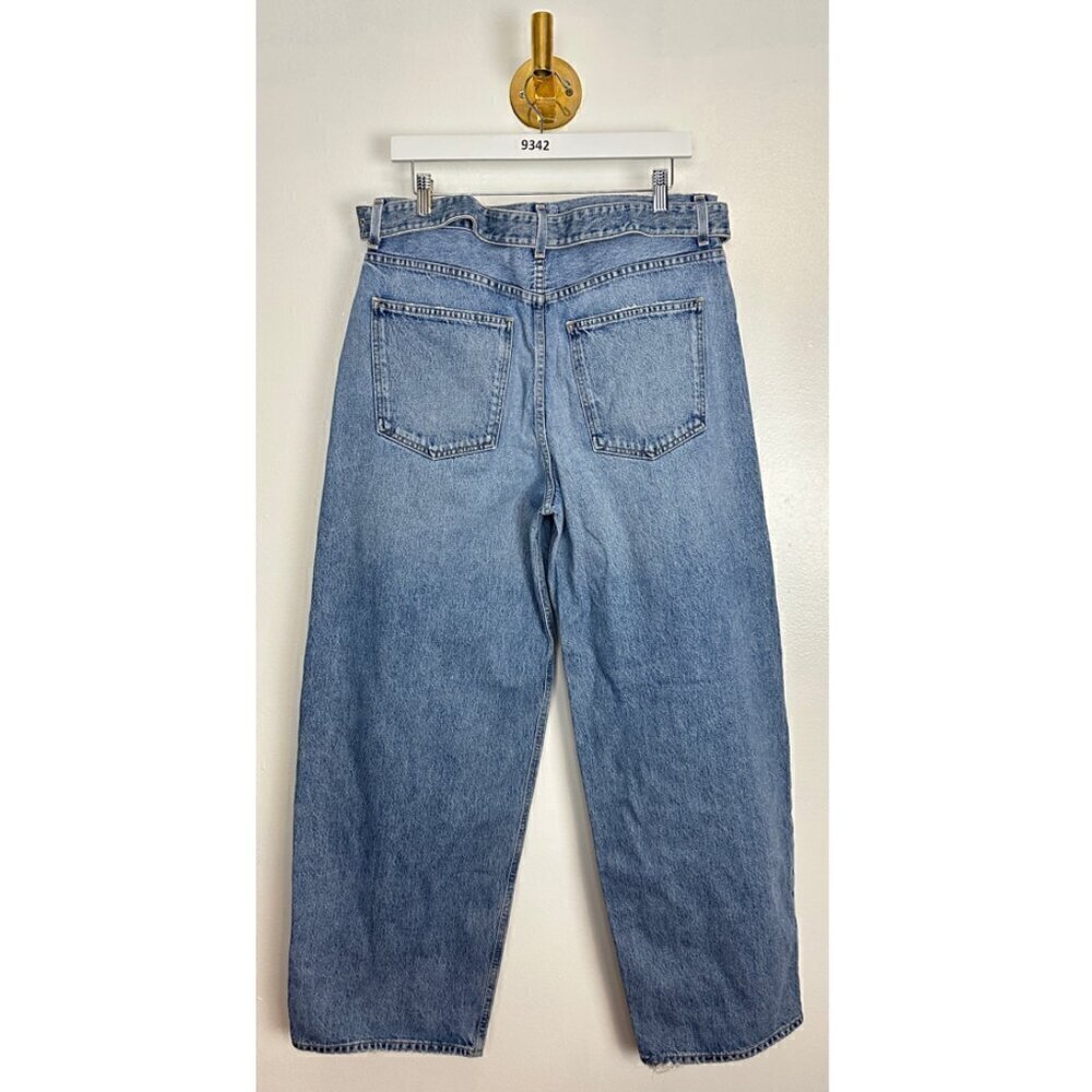 AGOLDE Belted Baggy Pleated Front in Wash Outlander Size US 30 - Picture 5 of 10